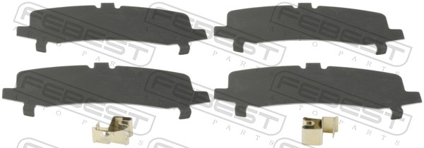 Anti-Squeal Foil, brake pad (back plate) - 0103-GRJ150R FEBEST