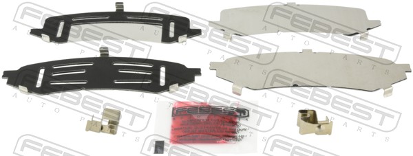 Anti-Squeal Foil, brake pad (back plate) - 0103-HDJ100R FEBEST