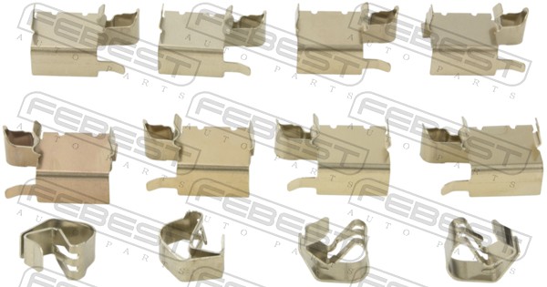Kit accessori, Pastiglia freno - 0103-NRE180F FEBEST