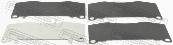 Accessory Kit, disc brake pad - 0103-TRJ150F FEBEST