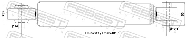 Shock Absorber - 01110-009R FEBEST