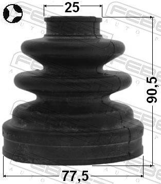 Bellow, drive shaft - 0115-ACA20RT FEBEST