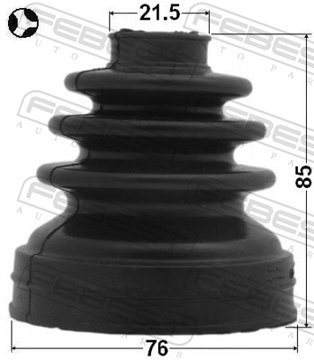 Bellow, drive shaft - 0115-ACU35RT FEBEST