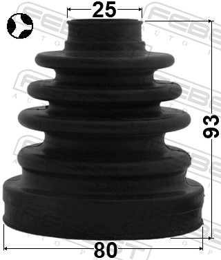 Cuffia, Semiasse - 0115-AZT251TRH FEBEST
