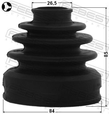 Bellow Set, drive shaft - 0115-GSX30RHT FEBEST