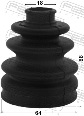 Bellow, drive shaft - 0115-MHU38R FEBEST