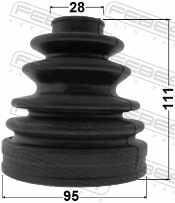 Bellow Set, drive shaft - 0117-KDN165 FEBEST