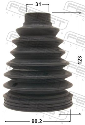 Bellow, drive shaft - 0117P-038 FEBEST