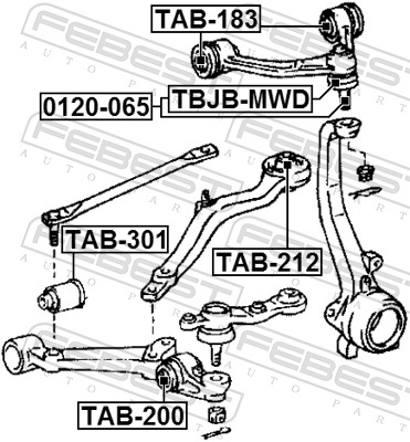 Ball Joint - 0120-065 FEBEST