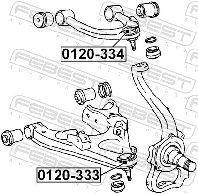 Ball Joint - 0120-334 FEBEST