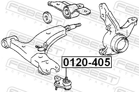 Ball Joint - 0120-405 FEBEST