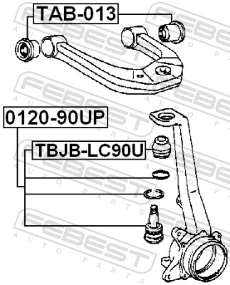 Ball Joint - 0120-90UP FEBEST