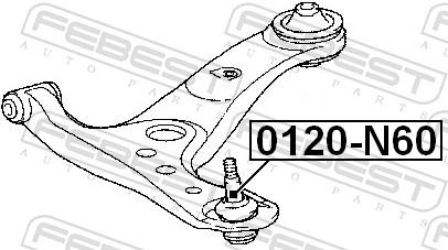 Ball Joint - 0120-N60 FEBEST