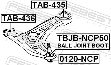 Ball Joint - 0120-NCP FEBEST