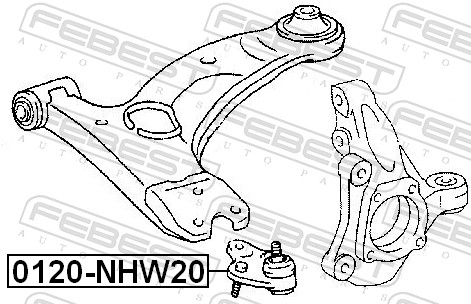Ball Joint - 0120-NHW20 FEBEST