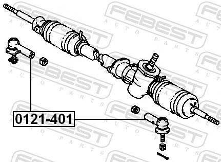 Tie Rod End - 0121-401 FEBEST