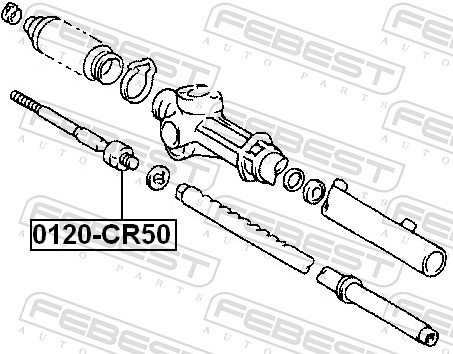 Inner Tie Rod - 0122-CR50 FEBEST