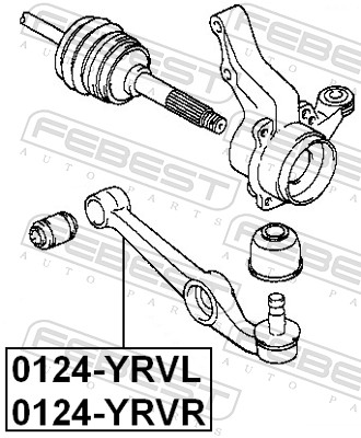 Track Control Arm - 0124-YRVR FEBEST