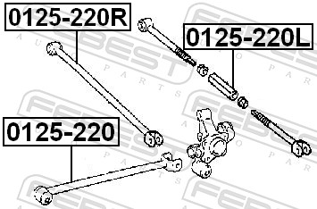 Track Control Arm - 0125-220 FEBEST