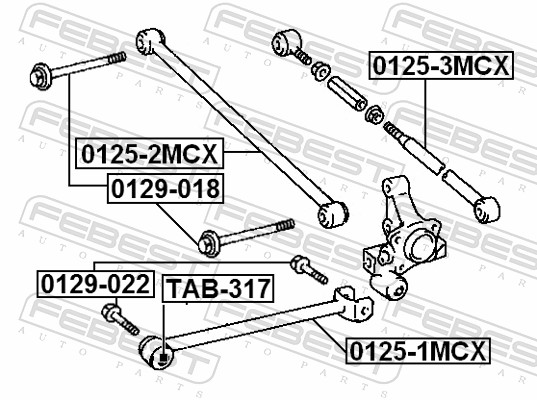 Track Control Arm - 0125-2MCX FEBEST