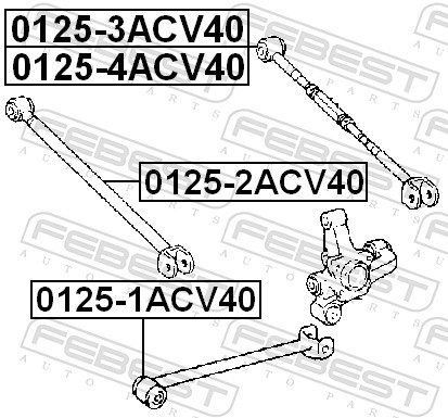 Track Control Arm - 0125-3ACV40 FEBEST