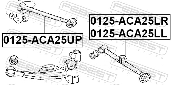 Track Control Arm - 0125-ACA25LL FEBEST
