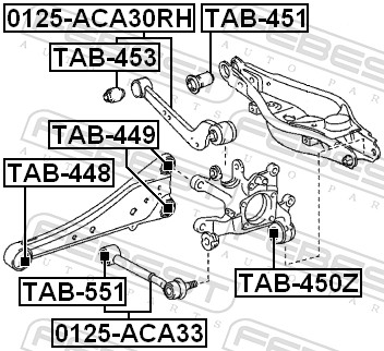 Track Control Arm - 0125-ACA33 FEBEST