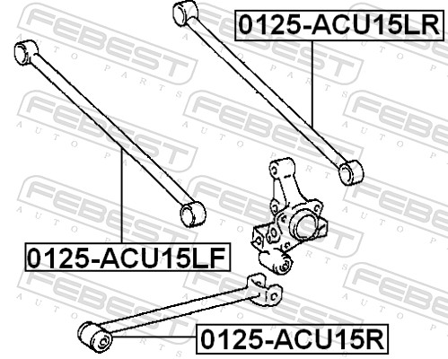 Track Control Arm - 0125-ACU15LF FEBEST