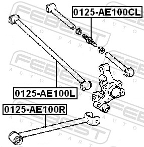 Track Control Arm - 0125-AE100R FEBEST