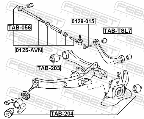 Track Control Arm - 0125-AVN FEBEST