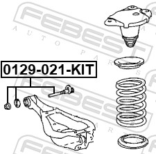 Camber Correction Screw - 0129-021-KIT FEBEST