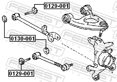 Caster Shim, axle beam - 0130-001 FEBEST