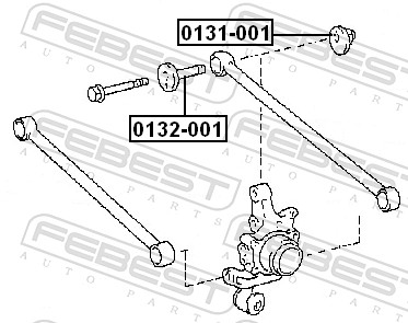Caster Shim, axle beam - 0131-001 FEBEST