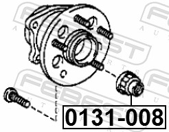 Caster Shim, axle beam - 0131-008 FEBEST