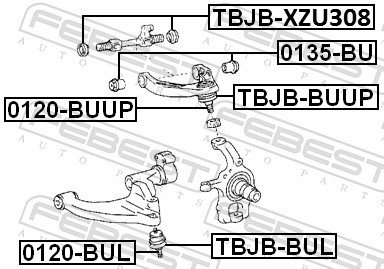 Support, control arm - 0135-BU FEBEST