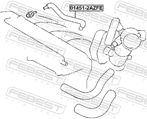 Pipe - 01451-2AZFE FEBEST