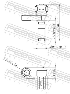 Sensor, wheel speed - 01606-002 FEBEST