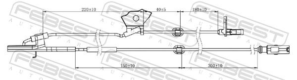 Sensor, wheel speed - 01606-005 FEBEST