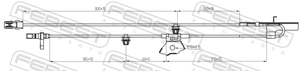 Sensor, wheel speed - 01606-008 FEBEST