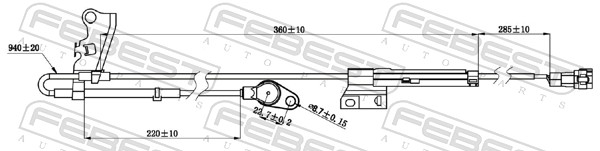 Sensor, wheel speed - 01606-011 FEBEST