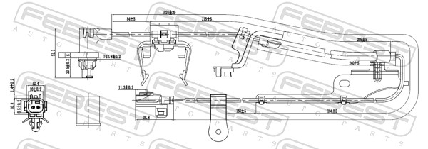 Sensor, wheel speed - 01606-012 FEBEST