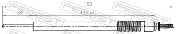 Glow Plug - 01642-002 FEBEST