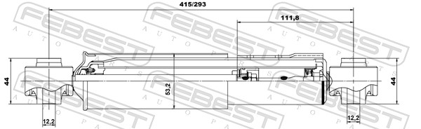 Shock Absorber - 01650975R FEBEST