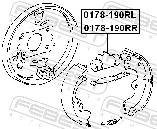 Wheel Brake Cylinder - 0178-190RL FEBEST