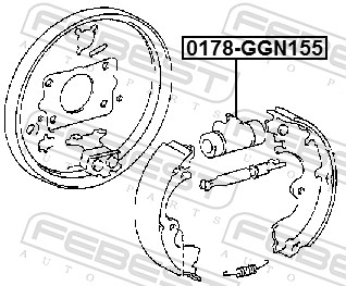 Wheel Brake Cylinder - 0178-GGN155 FEBEST