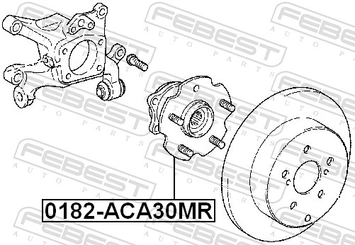 Mozzo ruota - 0182-ACA30MR FEBEST