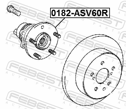 Wheel Hub - 0182-ASV60R FEBEST