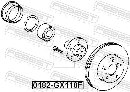 Mozzo ruota - 0182-GX110F FEBEST