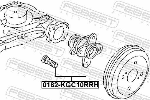 Mozzo ruota - 0182-KGC10RRH FEBEST