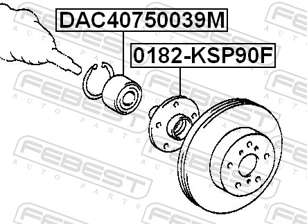 Mozzo ruota - 0182-KSP90F FEBEST